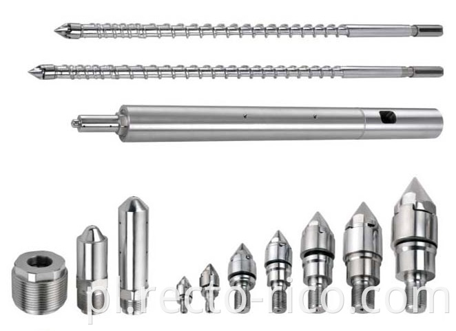 Injection molding screw barrel